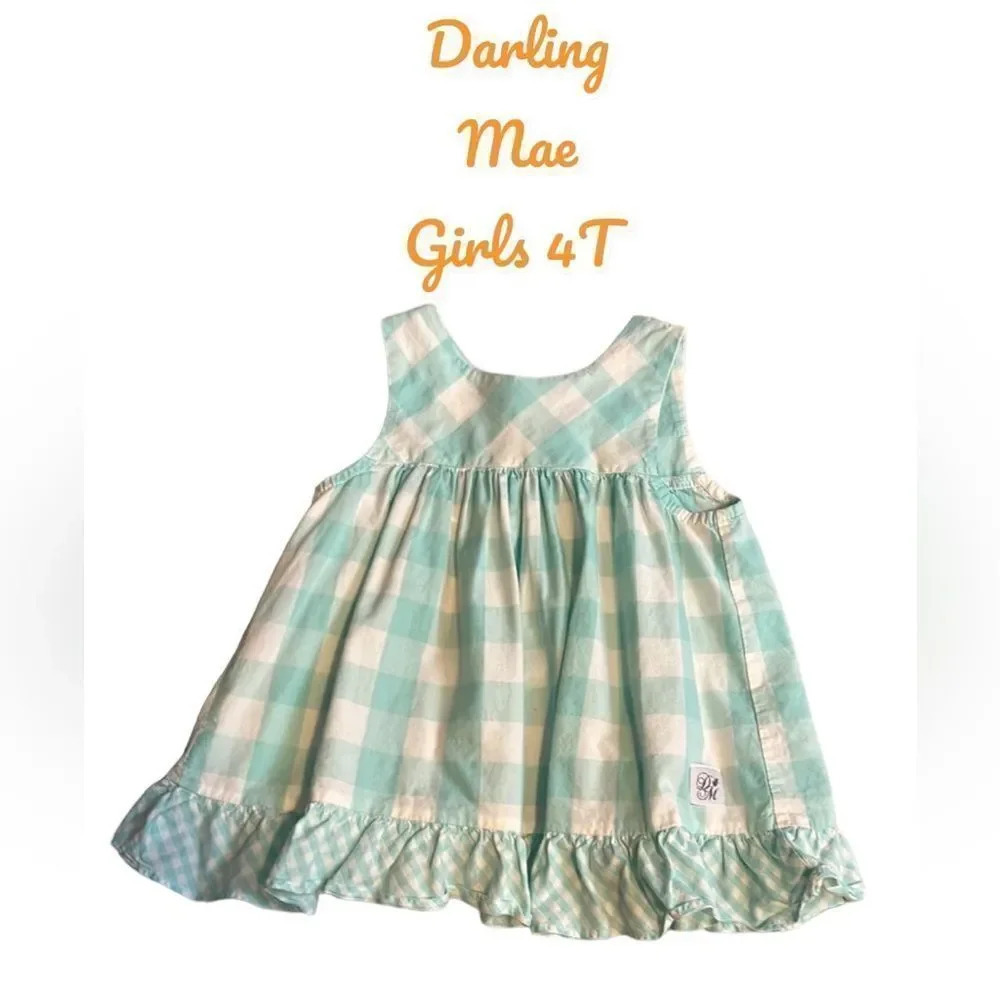 Darling Mae Gingham Dress Size 4T
